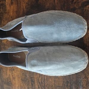 Aldo Men's Light Blue Suede Loafers